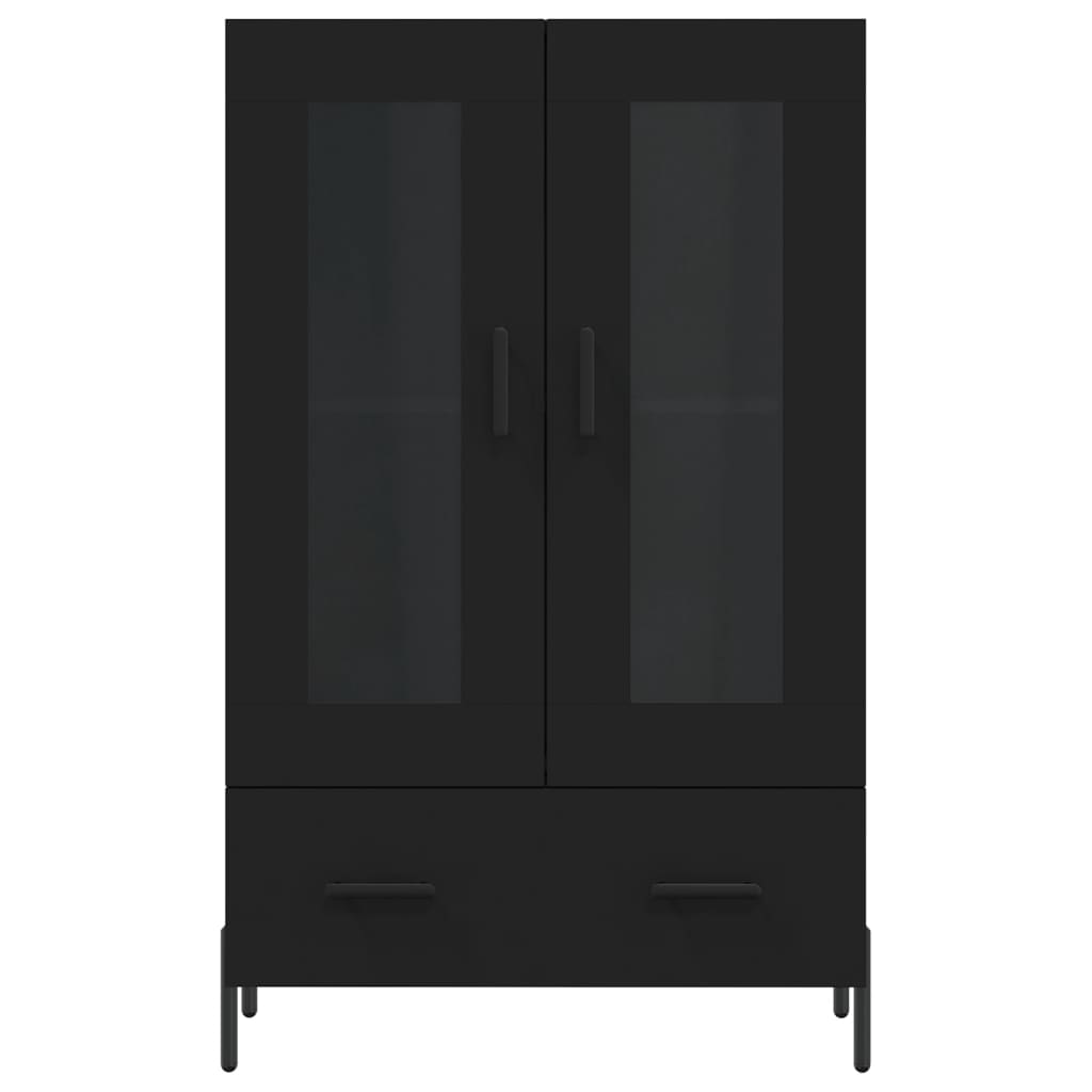 Highboard Schwarz 69,5x31x115 cm Holzwerkstoff