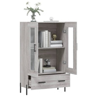 Thumbnail for Highboard Grau Sonoma 69,5x31x115 cm Holzwerkstoff