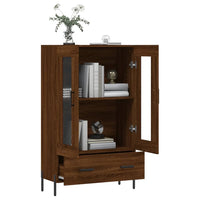 Thumbnail for Highboard Braun Eichen-Optik 69,5x31x115 cm Holzwerkstoff
