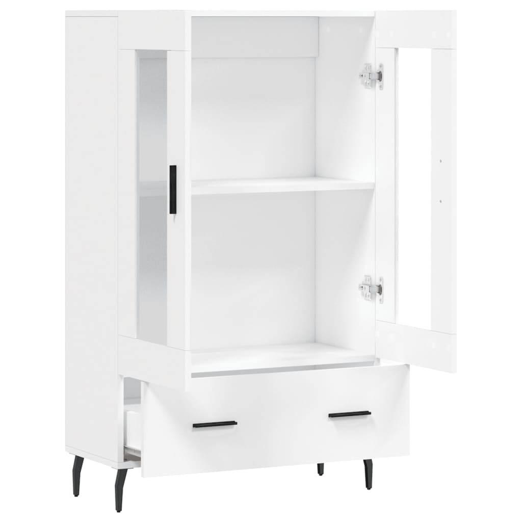 Highboard Weiß 69,5x31x115 cm Holzwerkstoff
