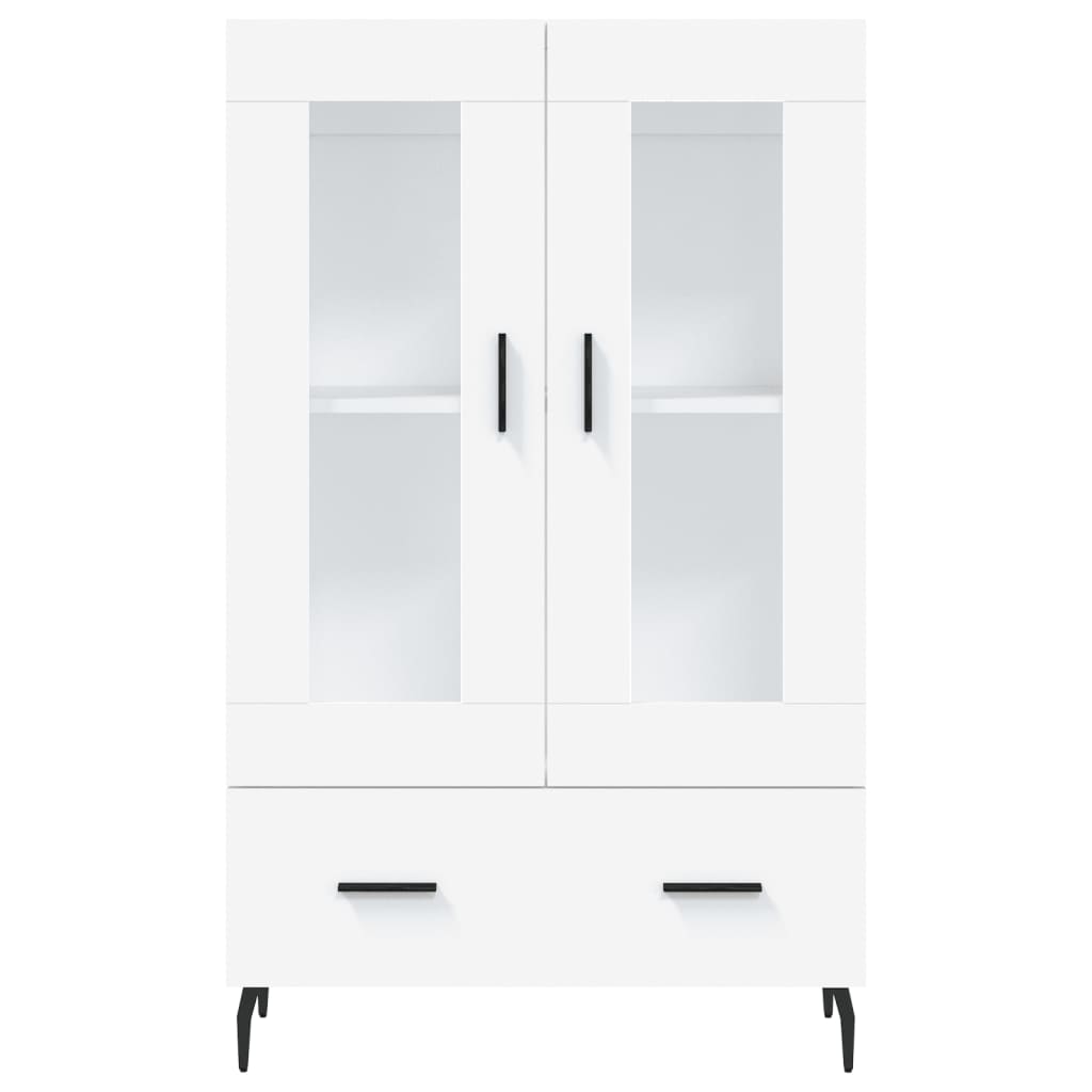 Highboard Weiß 69,5x31x115 cm Holzwerkstoff