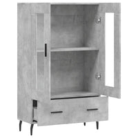 Thumbnail for Highboard Betongrau 69,5x31x115 cm Holzwerkstoff