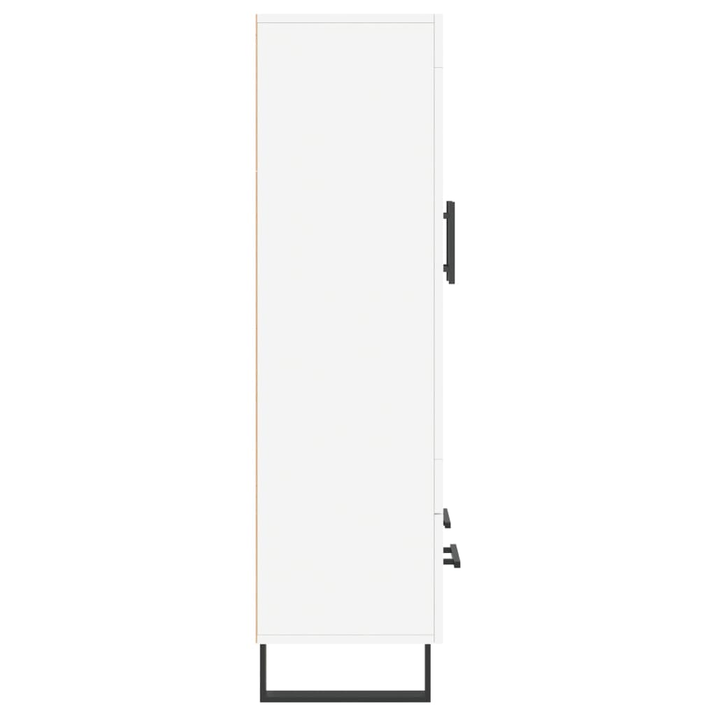 Highboard Weiß 69,5x31x115 cm Holzwerkstoff