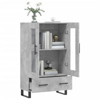 Thumbnail for Highboard Betongrau 69,5x31x115 cm Holzwerkstoff