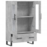 Thumbnail for Highboard Betongrau 69,5x31x115 cm Holzwerkstoff