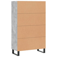 Thumbnail for Highboard Betongrau 69,5x31x115 cm Holzwerkstoff