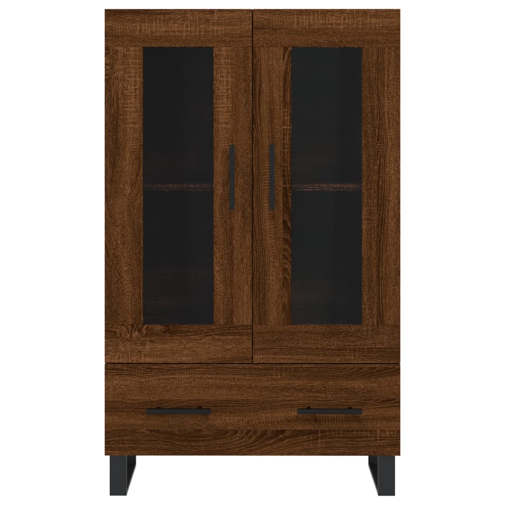 Highboard Braun Eichen-Optik 69,5x31x115 cm Holzwerkstoff