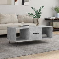 Thumbnail for Couchtisch Betongrau 102x50x40 cm Holzwerkstoff