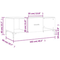 Thumbnail for Couchtisch Sonoma-Eiche 102x50x40 cm Holzwerkstoff
