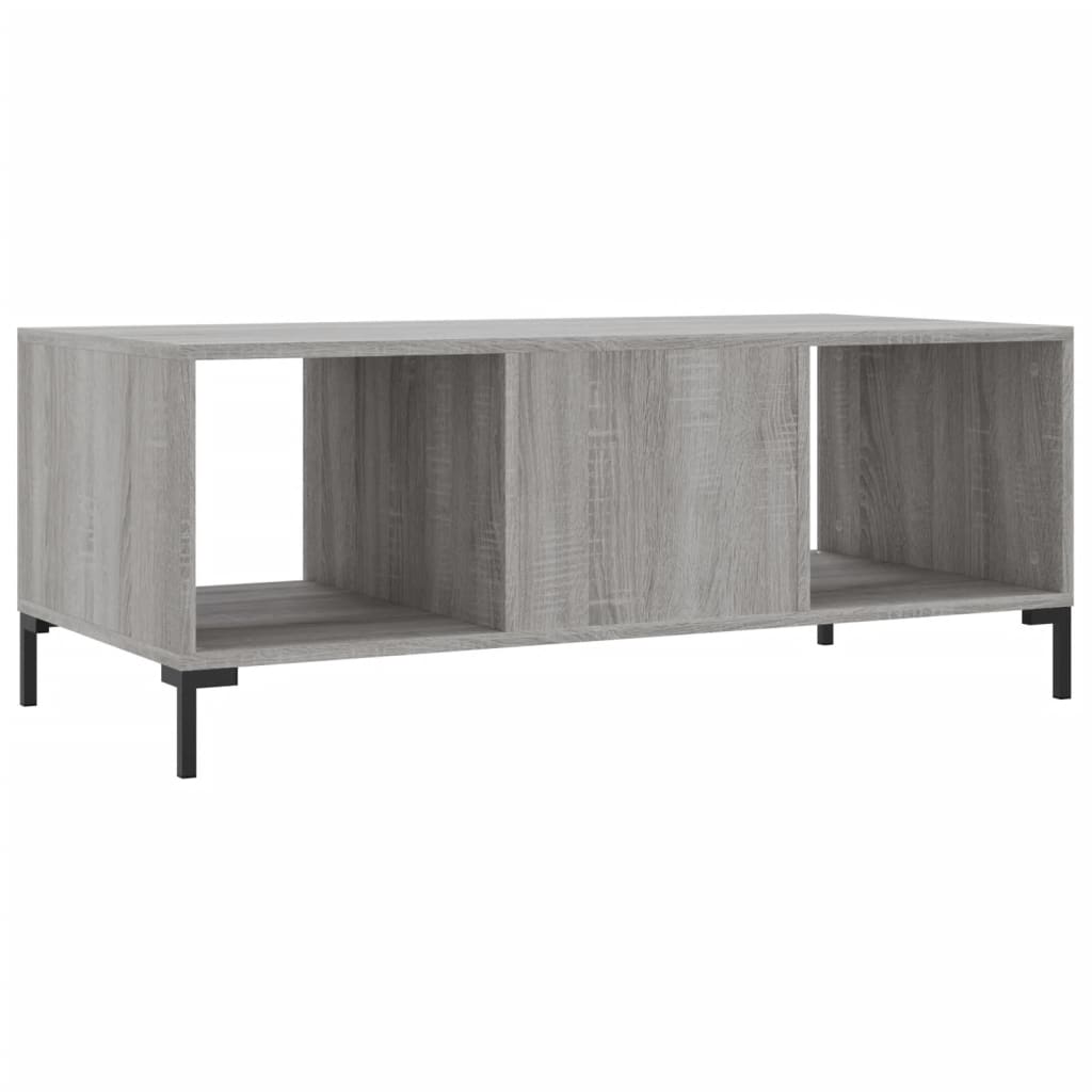 Couchtisch Grau Sonoma 102x50x40 cm Holzwerkstoff