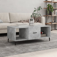 Thumbnail for Couchtisch Betongrau 102x50x40 cm Holzwerkstoff