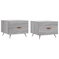 Thumbnail for Couchtische 2 Stk. Grau Sonoma 50x50x40 cm Holzwerkstoff
