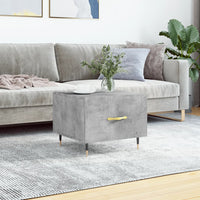 Thumbnail for Couchtisch Betongrau 50x50x40 cm Holzwerkstoff