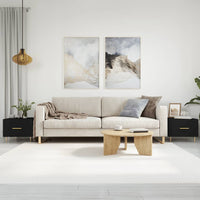 Thumbnail for Couchtische 2 Stk. Schwarz 50x50x40 cm Holzwerkstoff