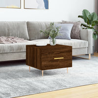 Thumbnail for Couchtisch Braun Eichen-Optik 50x50x40 cm Holzwerkstoff