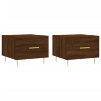 Thumbnail for Couchtische 2 Stk. Braun Eichen-Optik 50x50x40 cm Holzwerkstoff