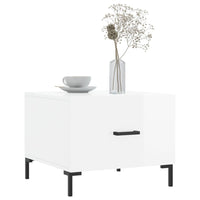 Thumbnail for Couchtische 2 Stk. Hochglanz-Weiß 50x50x40 cm Holzwerkstoff
