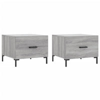 Thumbnail for Couchtische 2 Stk. Grau Sonoma 50x50x40 cm Holzwerkstoff