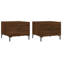 Thumbnail for Couchtische 2 Stk. Braun Eichen-Optik 50x50x40 cm Holzwerkstoff