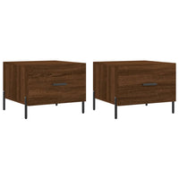 Thumbnail for Couchtische 2 Stk. Braun Eichen-Optik 50x50x40 cm Holzwerkstoff