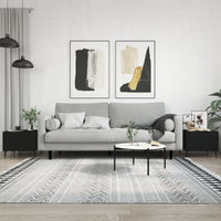 Thumbnail for Couchtische 2 Stk. Schwarz 50x50x40 cm Holzwerkstoff