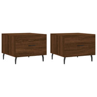 Thumbnail for Couchtische 2 Stk. Braun Eichen-Optik 50x50x40 cm Holzwerkstoff