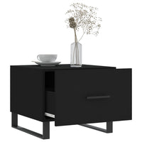 Thumbnail for Couchtisch Schwarz 50x50x40 cm Holzwerkstoff