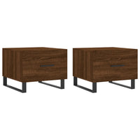 Thumbnail for Couchtische 2 Stk. Braun Eichen-Optik 50x50x40 cm Holzwerkstoff