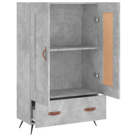 Thumbnail for Highboard Betongrau 69,5x31x115 cm Holzwerkstoff