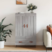 Thumbnail for Highboard Grau Sonoma 69,5x31x115 cm Holzwerkstoff