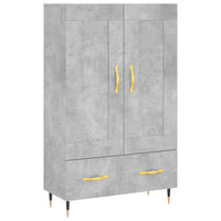 Thumbnail for Highboard Betongrau 69,5x31x115 cm Holzwerkstoff