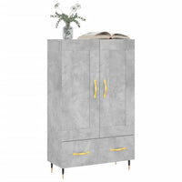 Thumbnail for Highboard Betongrau 69,5x31x115 cm Holzwerkstoff