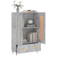 Thumbnail for Highboard Betongrau 69,5x31x115 cm Holzwerkstoff