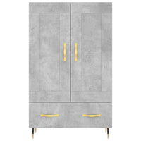 Thumbnail for Highboard Betongrau 69,5x31x115 cm Holzwerkstoff