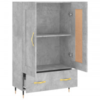 Thumbnail for Highboard Betongrau 69,5x31x115 cm Holzwerkstoff
