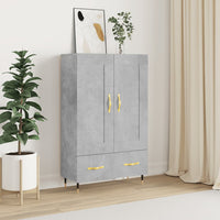 Thumbnail for Highboard Betongrau 69,5x31x115 cm Holzwerkstoff