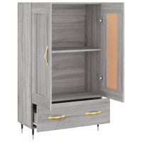 Thumbnail for Highboard Grau Sonoma 69,5x31x115 cm Holzwerkstoff