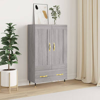Thumbnail for Highboard Grau Sonoma 69,5x31x115 cm Holzwerkstoff