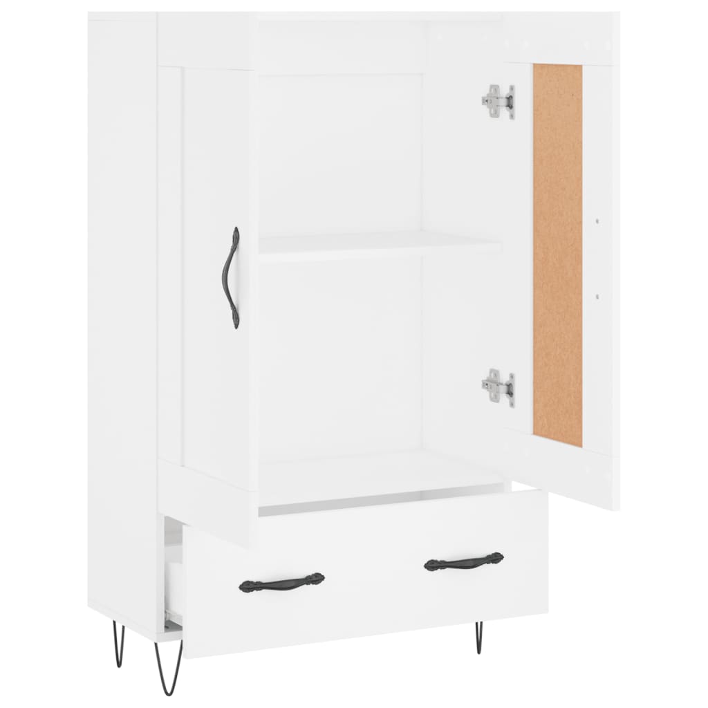 Highboard Weiß 69,5x31x115 cm Holzwerkstoff