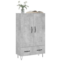 Thumbnail for Highboard Betongrau 69,5x31x115 cm Holzwerkstoff