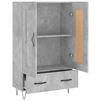 Thumbnail for Highboard Betongrau 69,5x31x115 cm Holzwerkstoff