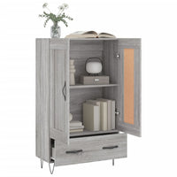 Thumbnail for Highboard Grau Sonoma 69,5x31x115 cm Holzwerkstoff
