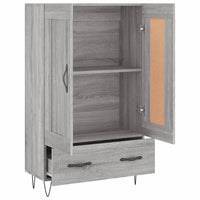 Thumbnail for Highboard Grau Sonoma 69,5x31x115 cm Holzwerkstoff