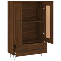 Thumbnail for Highboard Braun Eichen-Optik 69,5x31x115 cm Holzwerkstoff