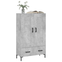 Thumbnail for Highboard Betongrau 69,5x31x115 cm Holzwerkstoff