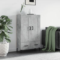 Thumbnail for Highboard Betongrau 69,5x31x115 cm Holzwerkstoff