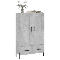 Thumbnail for Highboard Betongrau 69,5x31x115 cm Holzwerkstoff