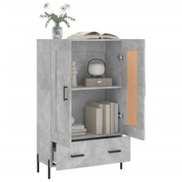 Thumbnail for Highboard Betongrau 69,5x31x115 cm Holzwerkstoff