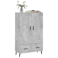 Thumbnail for Highboard Betongrau 69,5x31x115 cm Holzwerkstoff