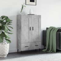 Thumbnail for Highboard Betongrau 69,5x31x115 cm Holzwerkstoff